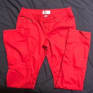 Red Sparkly SO Jeans